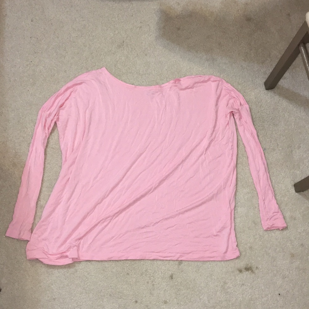 Pink stretchy long sleeve
